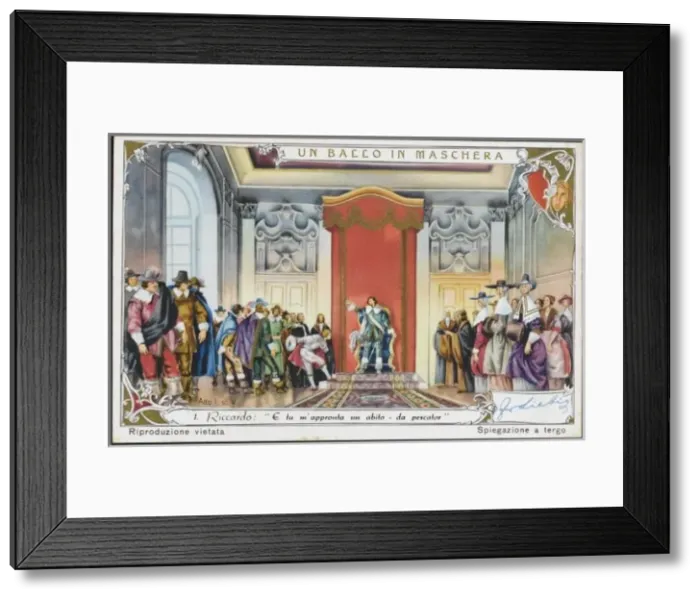 Framed Print : Verdi / Ballo / Liebig 1 Framed Print : Verdi / Ballo / Liebig 1