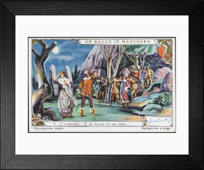 Framed Print : Verdi / Ballo / Liebig 3 Framed Print : Verdi / Ballo / Liebig 3