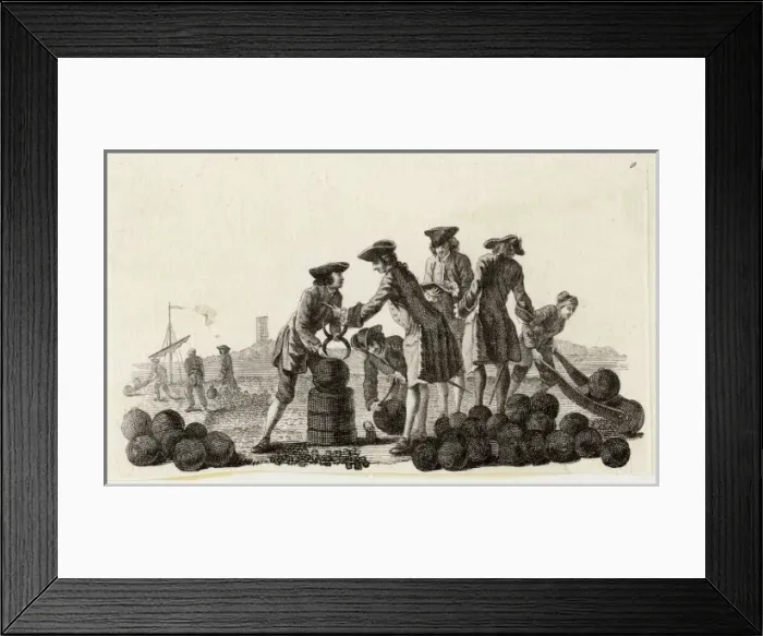 Framed Print : Cannon Balls 18C Framed Print : Cannon Balls 18C