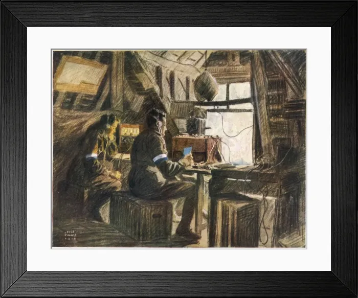 Framed Print : 1918 / Wireless Post Framed Print : 1918 / Wireless Post
