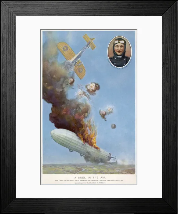 Framed Print : Warneford Downs Zeppelin Framed Print : Warneford Downs Zeppelin