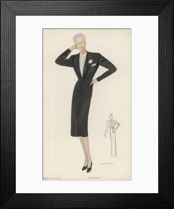 Framed Print : Adam Costume 1939 Framed Print : Adam Costume 1939