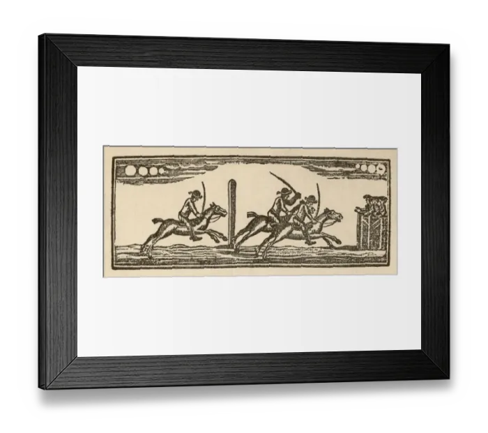 Framed Print : The Race Finish 1775 Framed Print : The Race Finish 1775