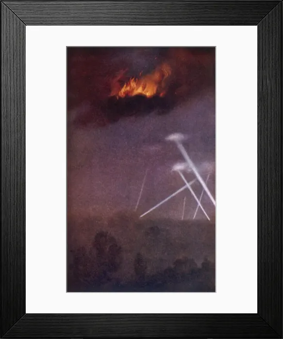 Framed Print : Robinson Downs Zep 1916 Framed Print : Robinson Downs Zep 1916