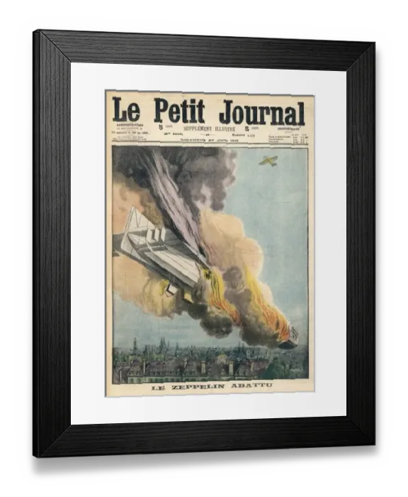 Framed Print : Warneford Downs 1st Zep Framed Print : Warneford Downs 1st Zep