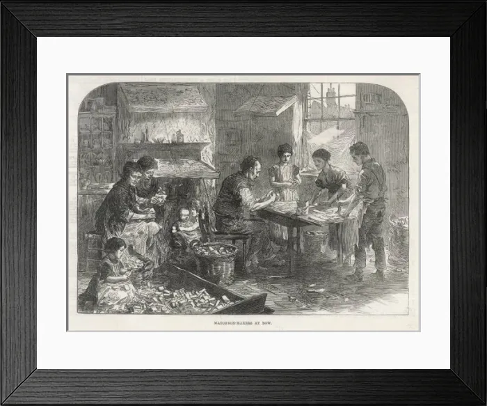 Framed Print : Matchbox Making / London Framed Print : Matchbox Making / London
