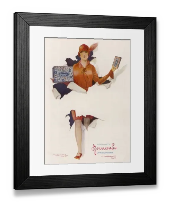 Framed Print : Advert  /  Choc Fernando
