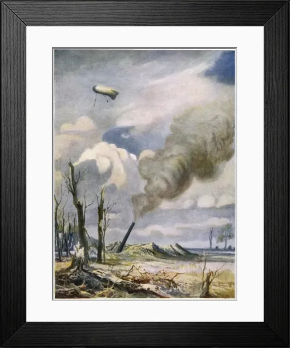 Framed Print : 1918 / Observation Balloon Framed Print : 1918 / Observation Balloon