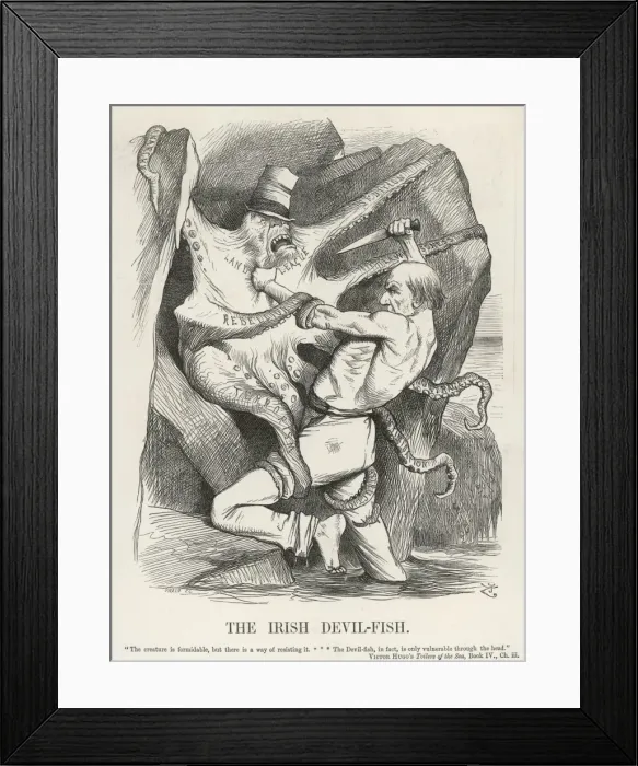 Framed Print : Gladstone Vs Land League Framed Print : Gladstone Vs Land League