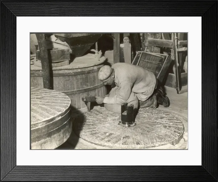 Framed Print : Dressing a Millstone Framed Print : Dressing a Millstone