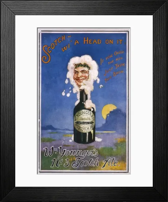Framed Print : Advert for Youngers Ale Framed Print : Advert for Youngers Ale