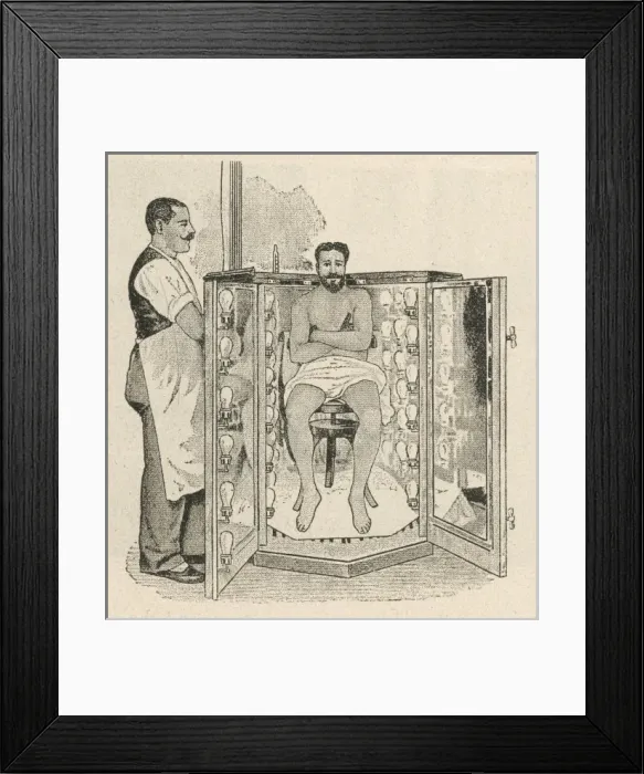 Framed Print : Electric Light Bath Framed Print : Electric Light Bath