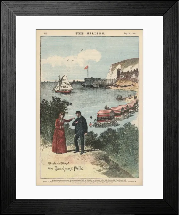 Framed Print : Advert / Beechams Pills Framed Print : Advert / Beechams Pills