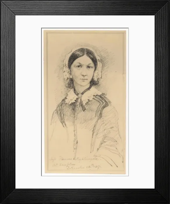 Framed Print : Nightingale in 1857 Framed Print : Nightingale in 1857