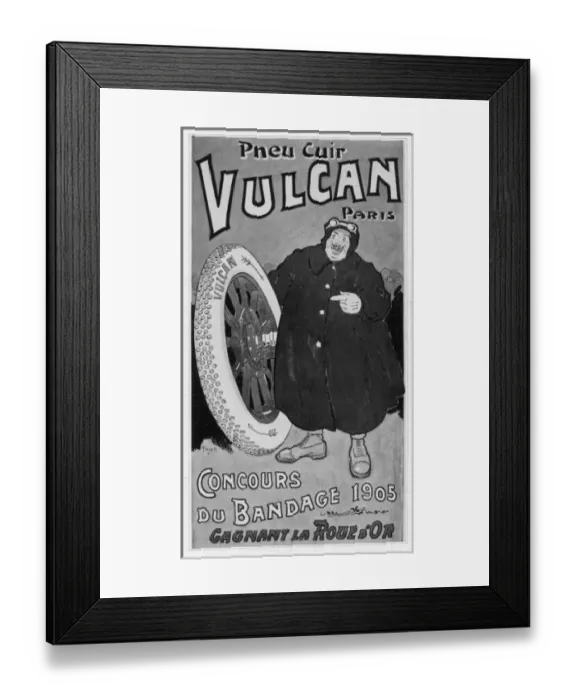 Framed Print : Advert / Vulcan Tyres 1907 Framed Print : Advert / Vulcan Tyres 1907