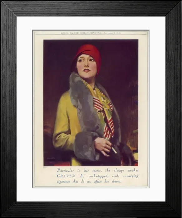 Framed Print : Craven Cigarettes Framed Print : Craven Cigarettes