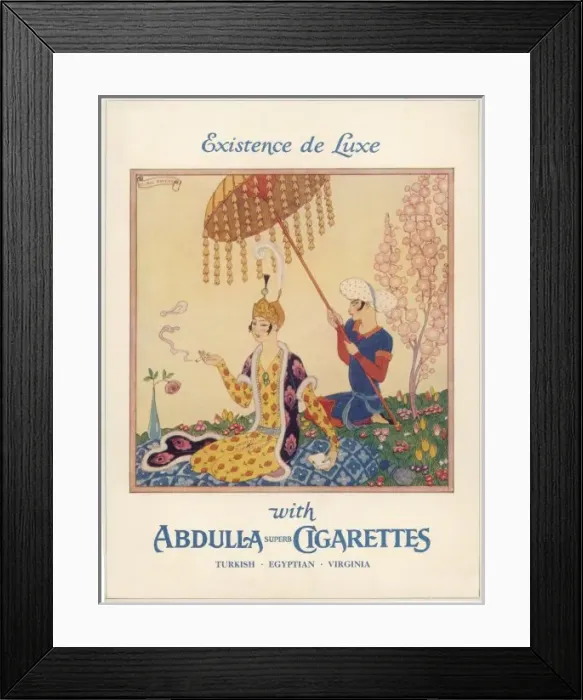 Framed Print : Advert / Abdulla Cigs 1929 Framed Print : Advert / Abdulla Cigs 1929