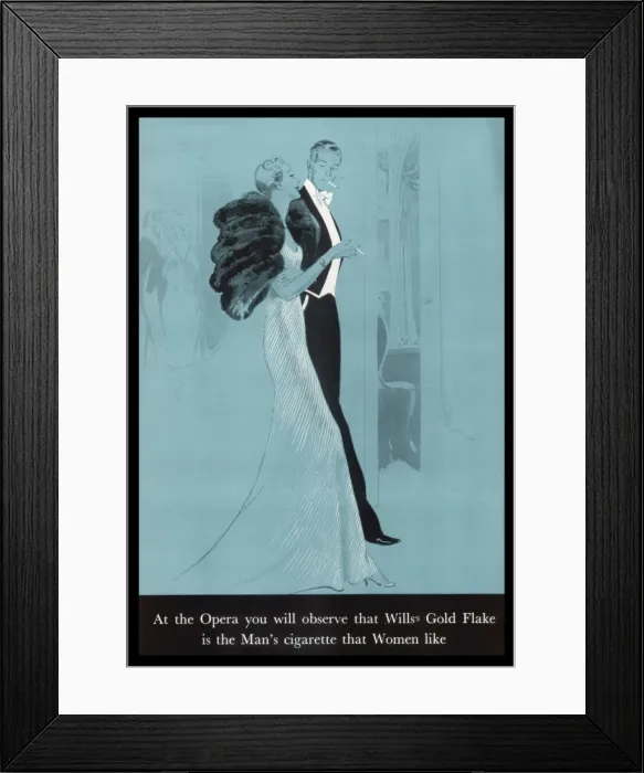 Framed Print : Advert / Gold Flake Cigs Framed Print : Advert / Gold Flake Cigs