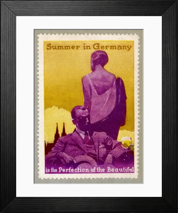 Framed Print : Advert / Summer in Germany Framed Print : Advert / Summer in Germany