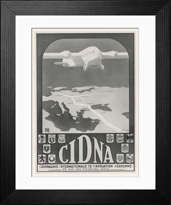 Framed Print : Advert / Cinda Airline Framed Print : Advert / Cinda Airline