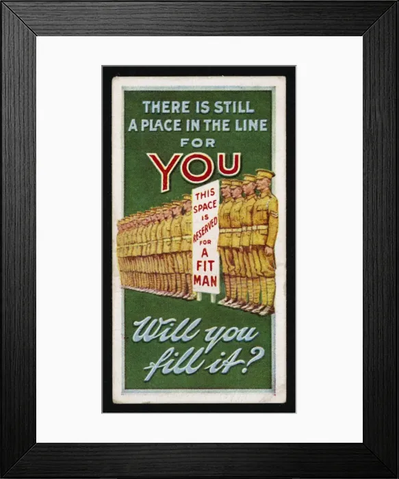Framed Print : Recruitment Poster / Wills Framed Print : Recruitment Poster / Wills