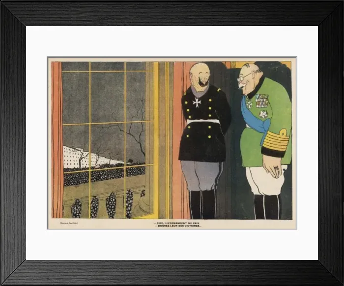 Framed Print : Ww1 Cartoon / Bread Needed Framed Print : Ww1 Cartoon / Bread Needed