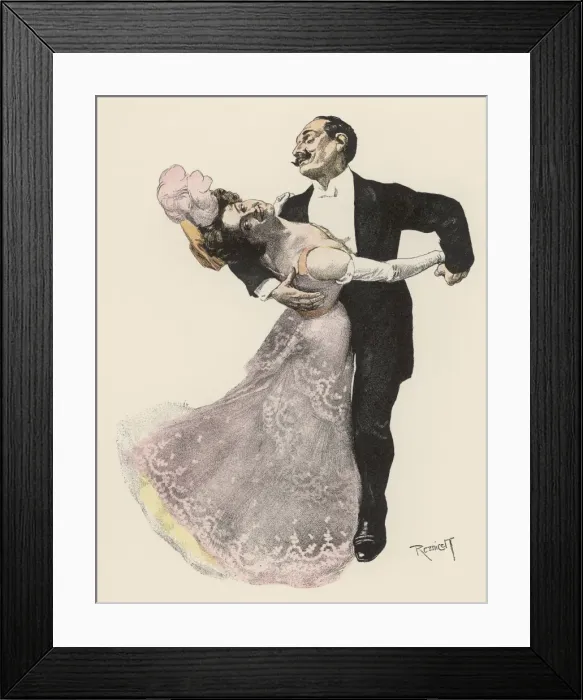 Framed Print : German Couple Dancing Framed Print : German Couple Dancing