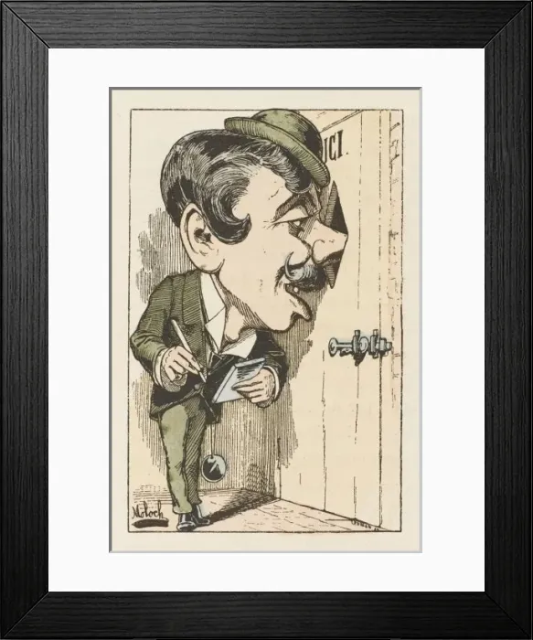 Framed Print : Reporter at Work Framed Print : Reporter at Work