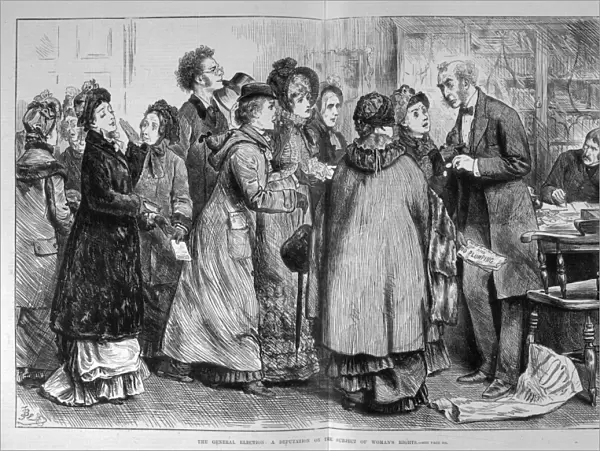 Women Lobbying Mp  /  1880