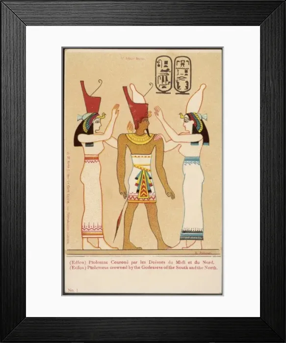 Framed Print : Ptolemy Crowned by Gods Framed Print : Ptolemy Crowned by Gods