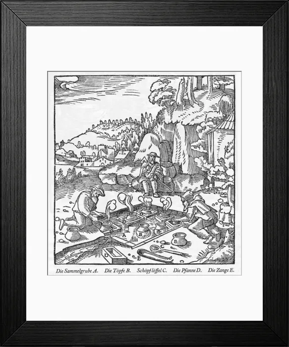 Framed Print : Metal Processing / 1556 Framed Print : Metal Processing / 1556