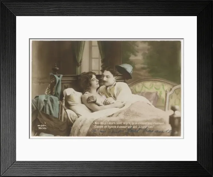 Framed Print : Ww1 Postcard on Leave Framed Print : Ww1 Postcard on Leave