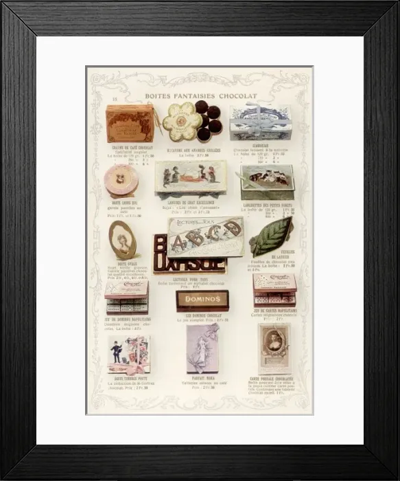 Framed Print : Advert / Choc Boxes 1910 Framed Print : Advert / Choc Boxes 1910