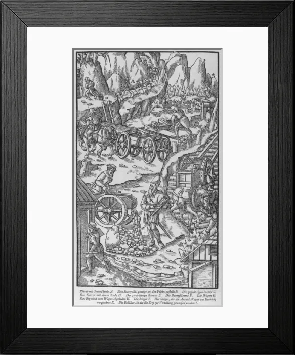 Framed Print : Bringing Ore from Mines Framed Print : Bringing Ore from Mines