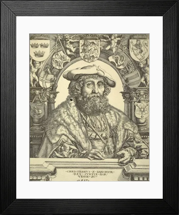 Framed Print : Christian Ii / Fursten Framed Print : Christian Ii / Fursten