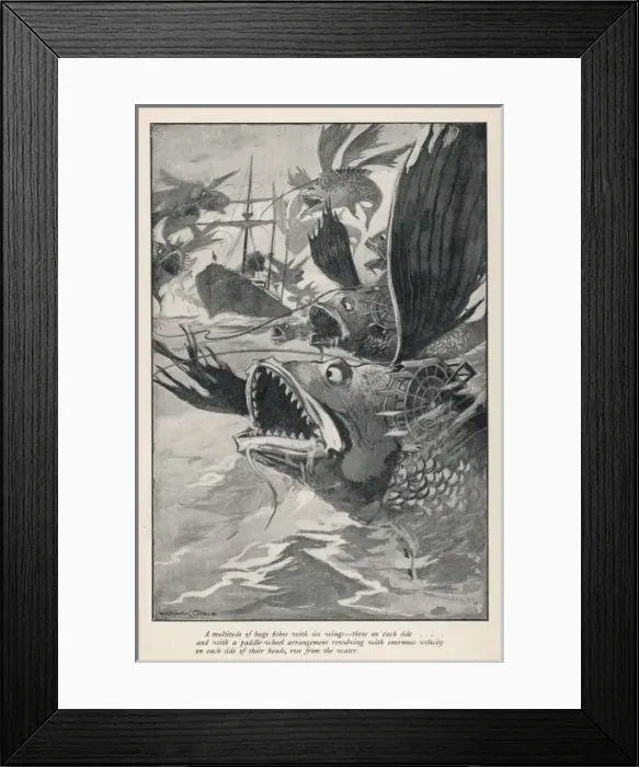 Framed Print : SEA-DEVILS