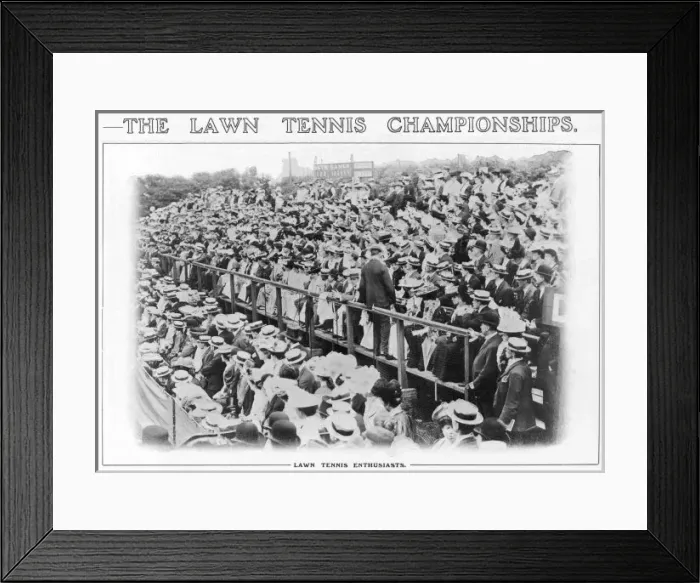 Framed Print : Wimbledon Crowd, 1909 Framed Print : Wimbledon Crowd, 1909