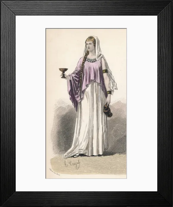 Framed Print : Gallic Woman, 1st Cent Framed Print : Gallic Woman, 1st Cent