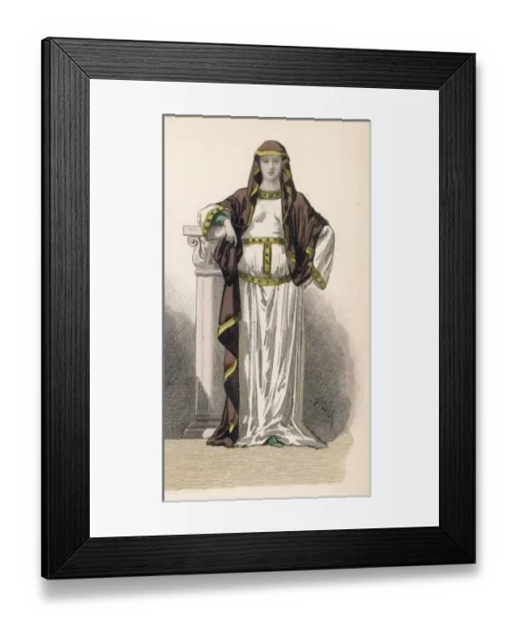 Framed Print : Carlovingian Frenchwoman Framed Print : Carlovingian Frenchwoman