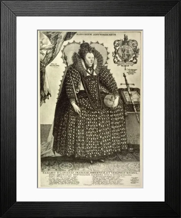 Framed Print : Elizabeth I / Fursten Framed Print : Elizabeth I / Fursten