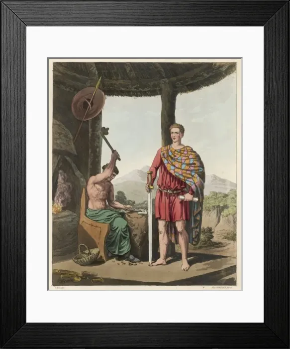 Framed Print : Costume / Romano-Briton Framed Print : Costume / Romano-Briton
