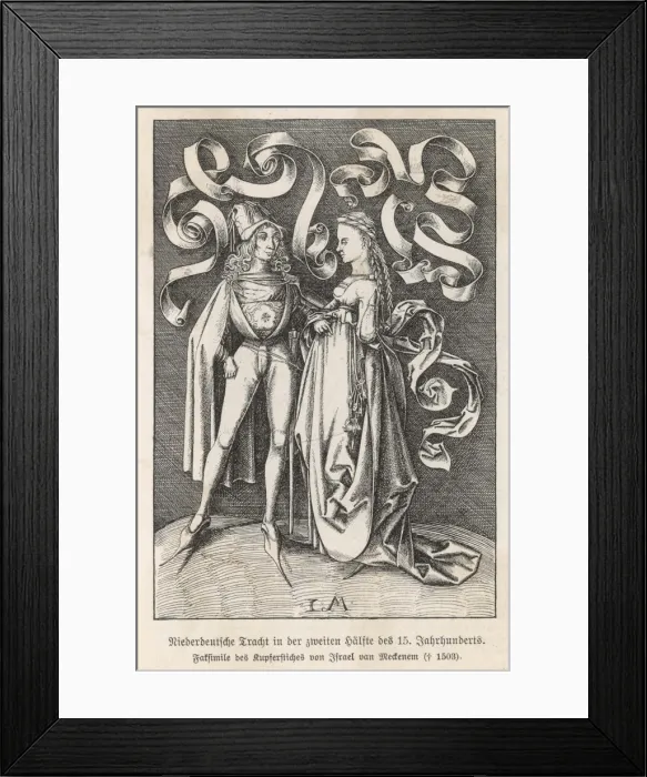 Framed Print : German Couple 1475 Framed Print : German Couple 1475