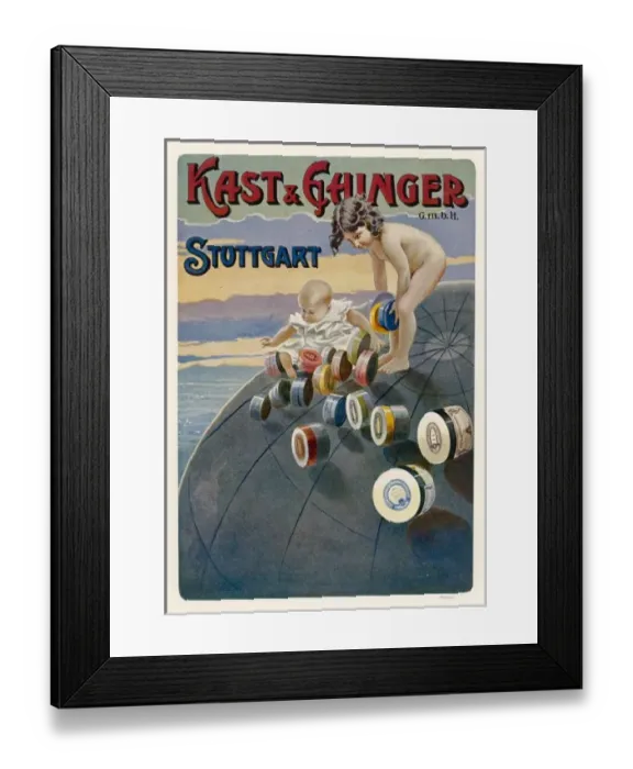 Framed Print : Advert / Kast & Ehinger Framed Print : Advert / Kast & Ehinger
