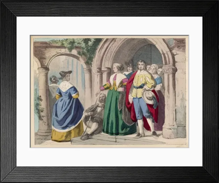 Framed Print : English Costume 1630 Framed Print : English Costume 1630