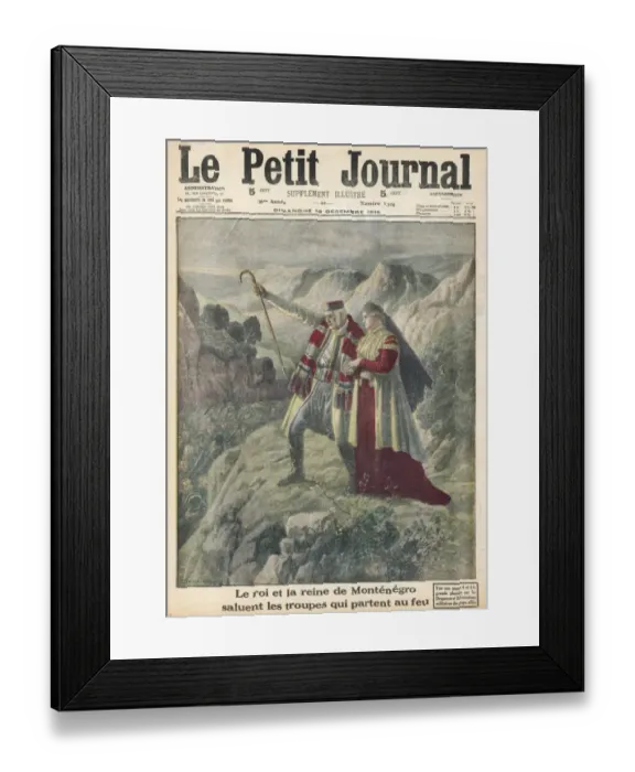 Framed Print : Wwi / Montenegro King Framed Print : Wwi / Montenegro King