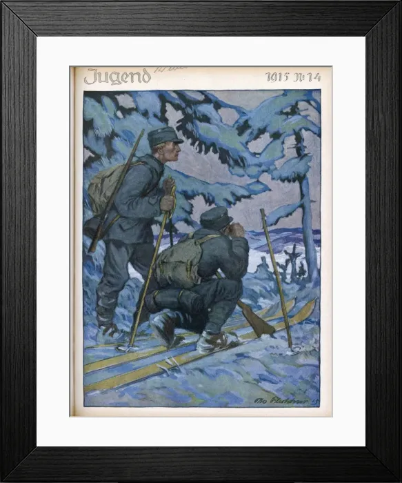 Framed Print : Wwi / German Ski Patrol Framed Print : Wwi / German Ski Patrol