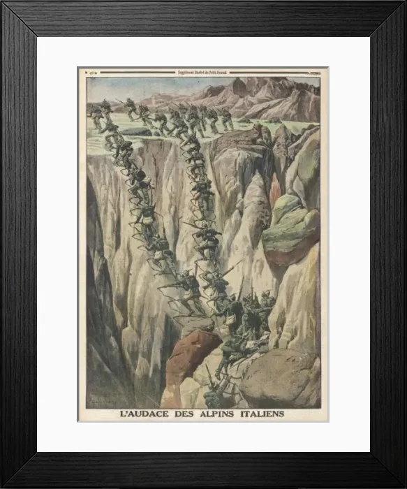 Framed Print : Wwi / Alpine Italians Framed Print : Wwi / Alpine Italians