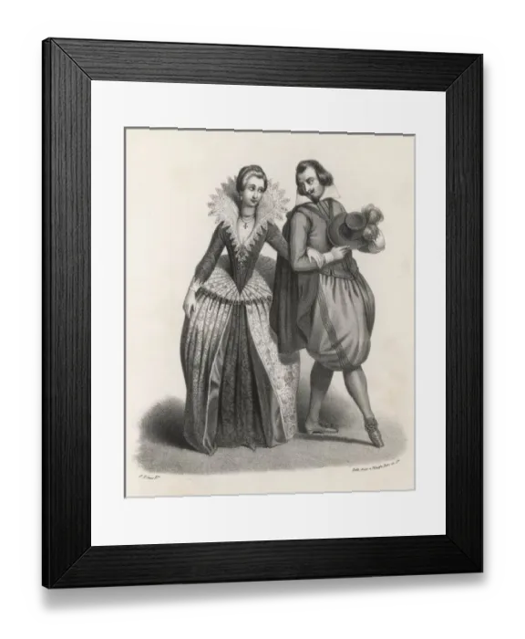 Framed Print : Man and Woman, 1606 Framed Print : Man and Woman, 1606