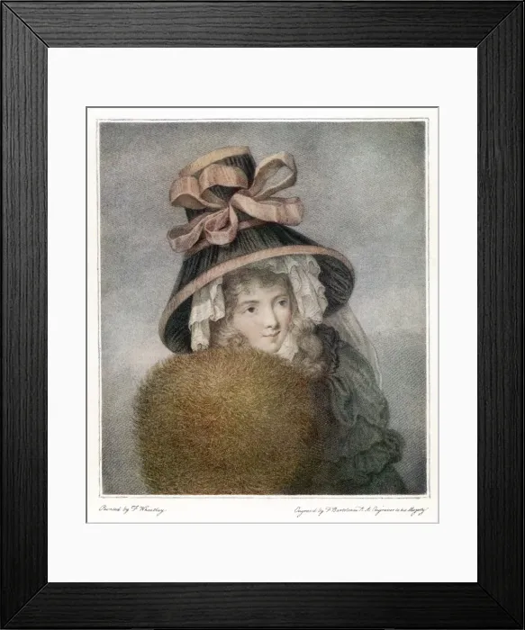 Framed Print : Mrs Wheatley in 1788 Framed Print : Mrs Wheatley in 1788