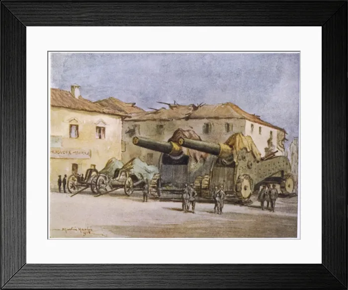 Framed Print : Wwi / Italy / Village Guns Framed Print : Wwi / Italy / Village Guns